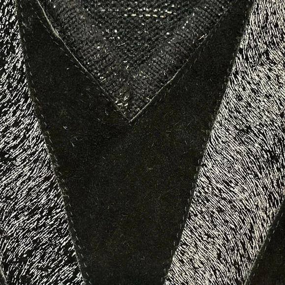 Pioneer Wear | Vintage sparkly sweater w/suede leather detail/tassels women L - Picture 6 of 12